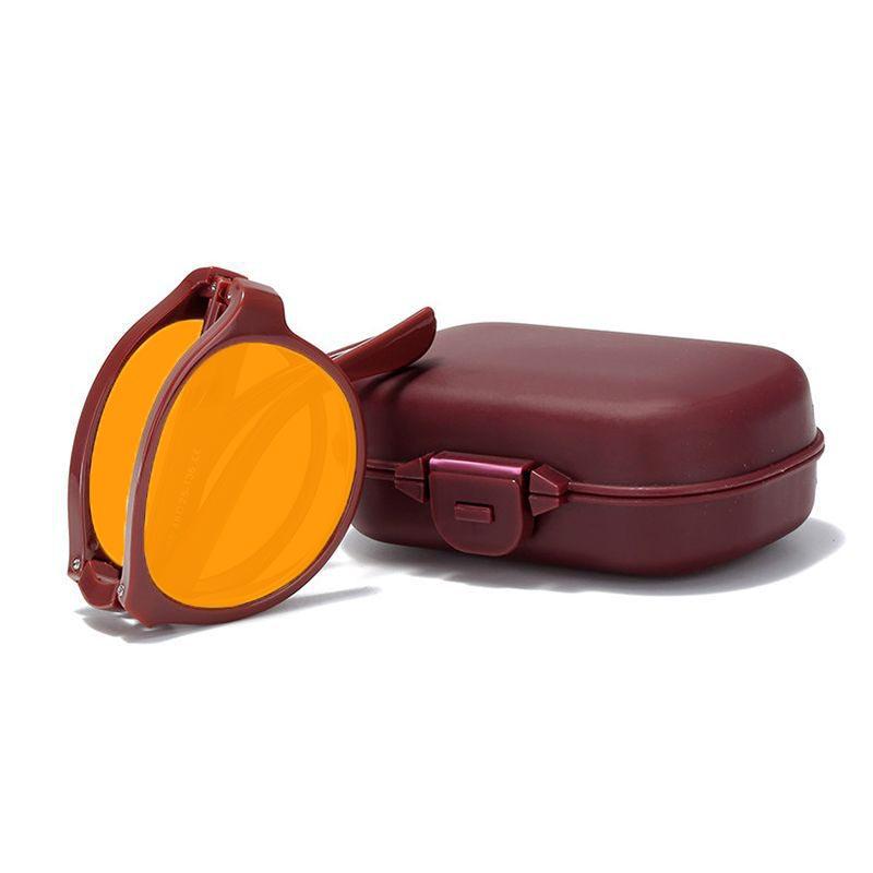 Portable Folding Night Vision Anti Blue Light Glasses for Men and Women Mobile Phones Computers Competitive Games Eye Protection