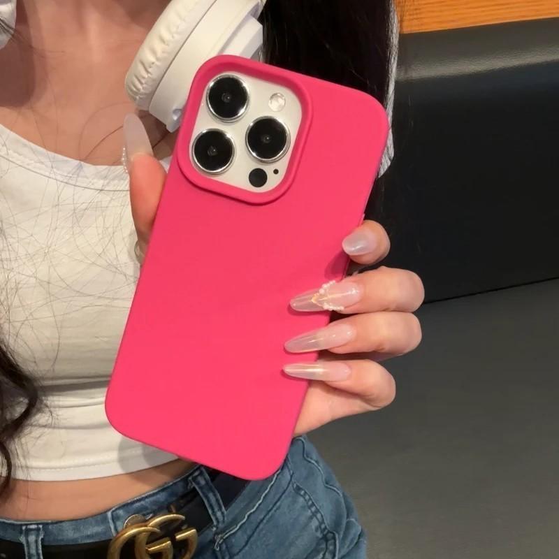 Luxury Leather Texture Soft Silicone Case For 16 15 14 Plus 13 12 11 Pro XR X XS Max Shockproof Bumper Rubber TPU Cover