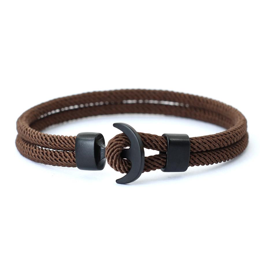 Neues Einzigartiges Ankerarmband Für Männer A-Qualität 4mm Schnurarmband 7 Farben Verfügbar Keine Verformung Kein Pilling Perfektes Geschenk Für Ihn