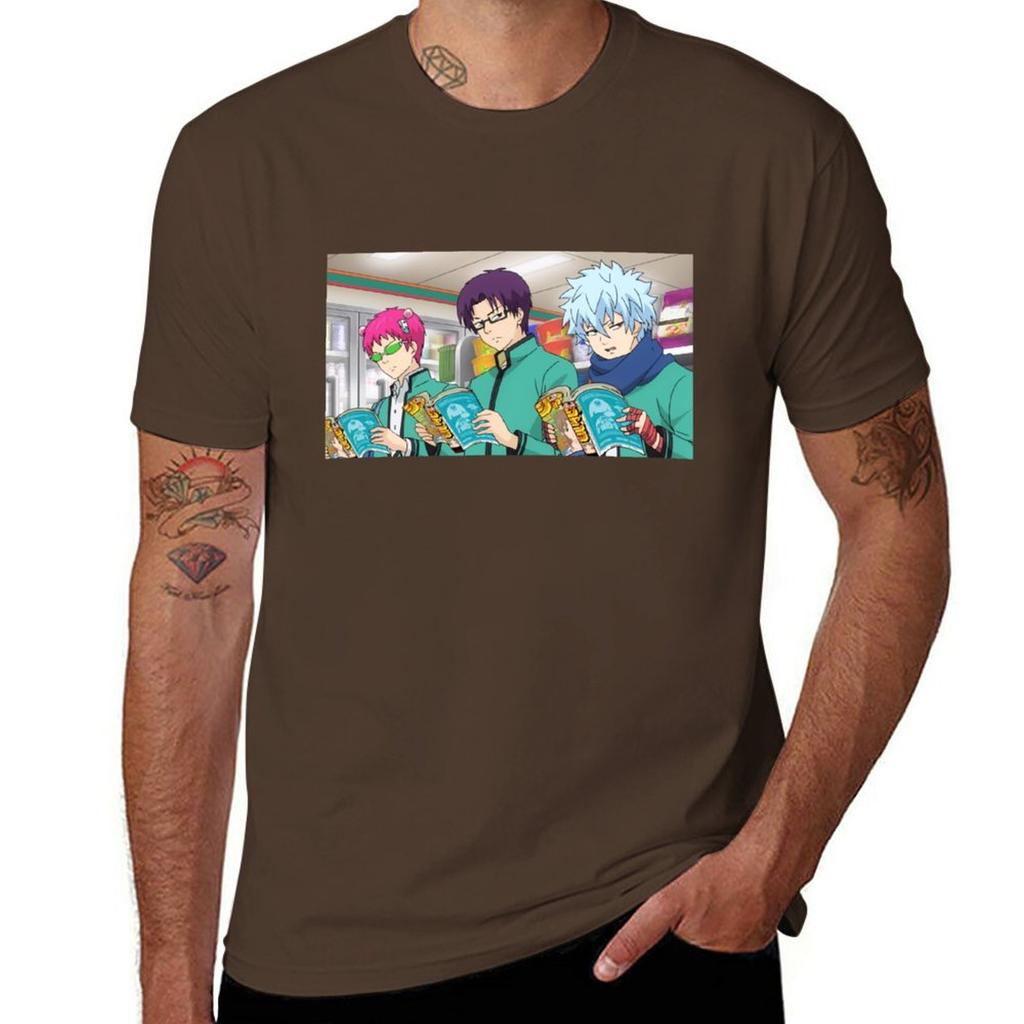 Saiki Kuboyasu Kaidou TShirt sweat graphics quick drying animal prinfor boys plain t shirts men