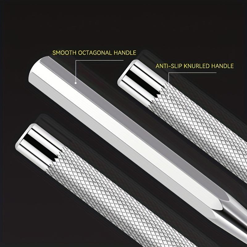 High Hardness Center Punch Non-slip Handle Tapered Punch Point Punch Locator Metal Drill Mark Center Punch Fitter's Chisel Punch