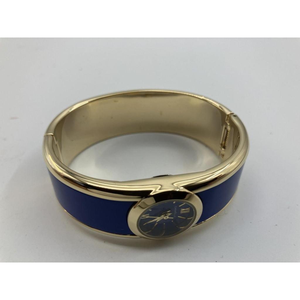 Used Caravelle Women's Watch with Box Quartz Blue Bangle Type