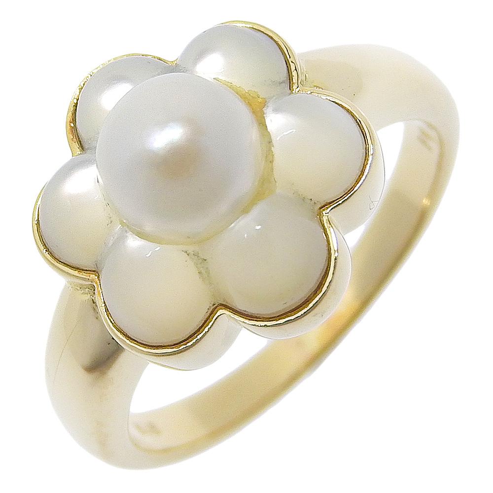 

Ponte Vecchio Ring K18 yellow gold #6.4(US Size) flour 6.2g Women Used