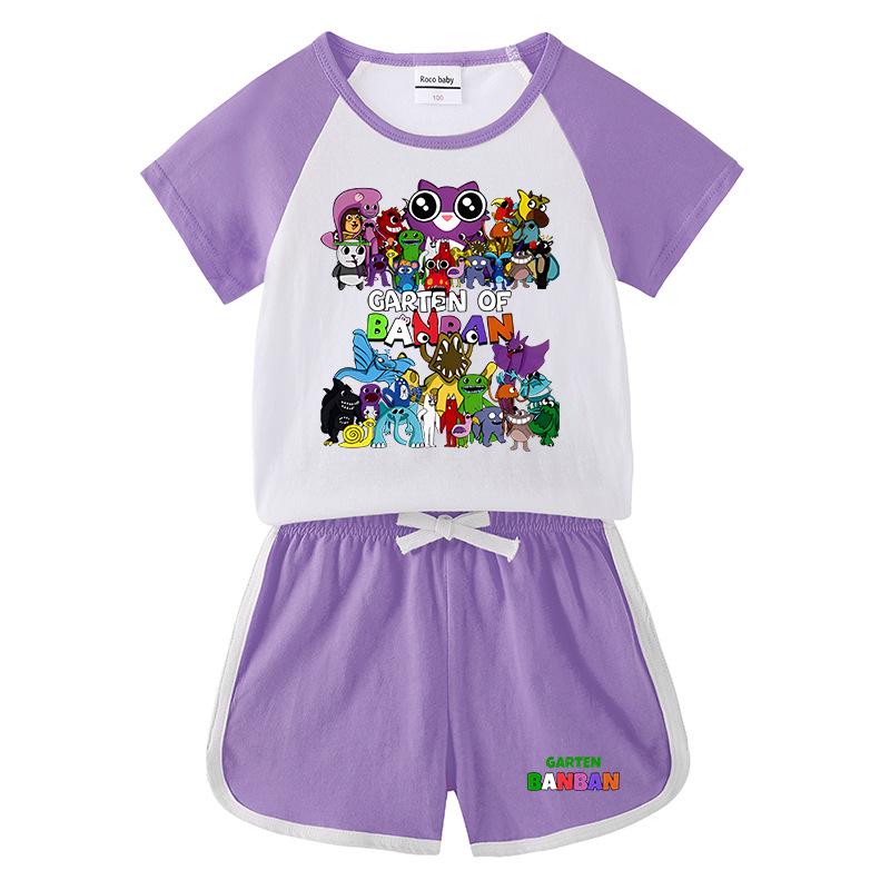2026 Kids' Summer Clothing Set: Boys & Girls Casual Sports Outfit, Short Sleeve T-shirt & Hot Pants Two-Piece