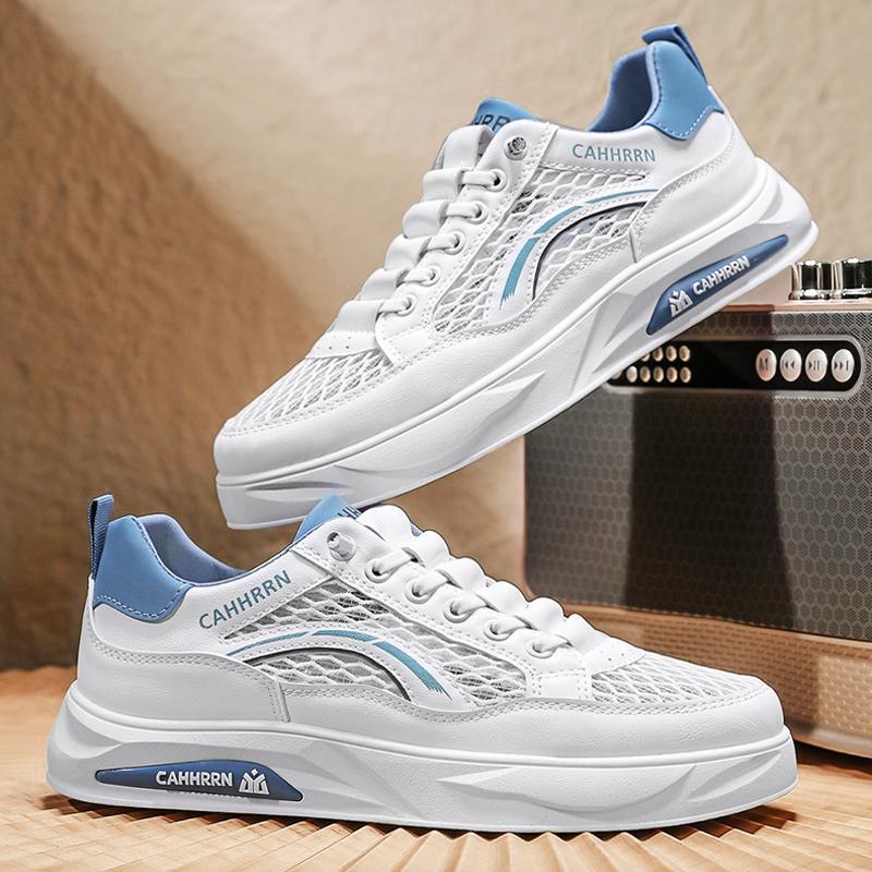 Big mesh shoes student board shoes men's casual little white shoes youth fashion versatile trend men's shoes summer 2025