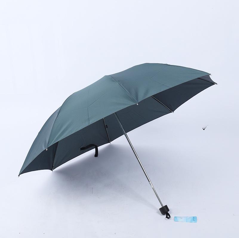 Tiantan 307E Men's Three-Fold Steel Umbrella: Sun & Rain Protection with Logo Printing Option