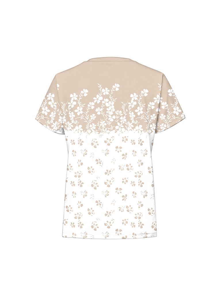 Women Summer Short Sleeve T‑Shirt Vivid 3D Pattern Print O‑Neck Loose Casual Daily Ladies Tops