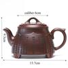1pc Yixing Raw Ore Iron Blood Red Sand Teapot Handmade Purple Clay Teapot Home Kung Fu Tea Set, Chinese Handmade Teapot