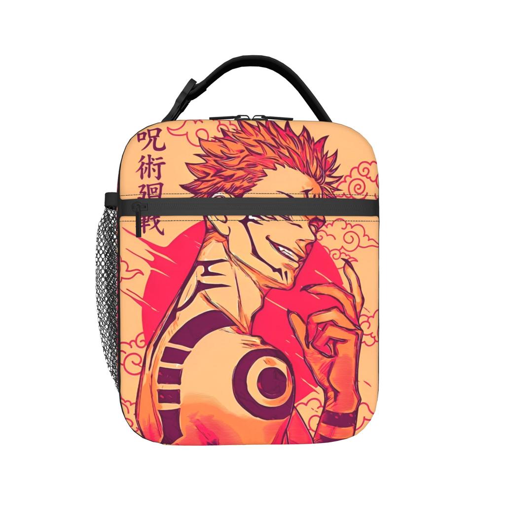 Itadori Yuji Isolierte Lunchtasche Groß Jujutsu Kaisens Anime Lunchbehälter Kühltasche Tragetasche Lunchbox Schule Outdoor Lebensmitteltasche