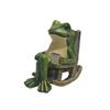Miniature Frogs On Swing Solars Powered Light Garden Lamp Automatic Night Lamp Resins Craft Light For Terraces Balconies