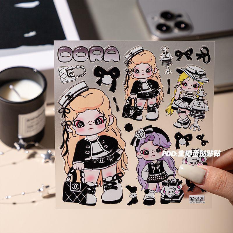 3D рельефные наклейки Дора для телефона и дневника - Милые девчачьи водостойкие украшения для DIY