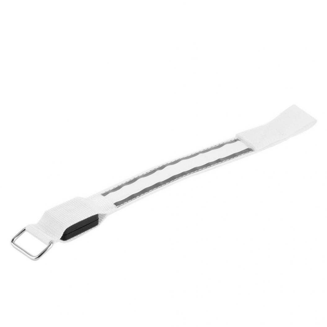 

Новый светодиодный браслет для ночного спорта, мигающий грелка для рук, ремень безопасности для велосипеда, светоотражающий ремень, хорошие продажи в магазине белый