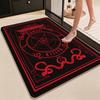 Dark Occult Pentagram Ritual Theme Indoor Rug Allseason Carpet For Bedroom Study Home Decor Halloween Gift