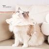 Adjustable Pet Cone Collar Soft Waterproof Recovery Collar for Cats Kittens After Surgery Anti-Bite Elizabethan Neck Cone for Grooming Bathing