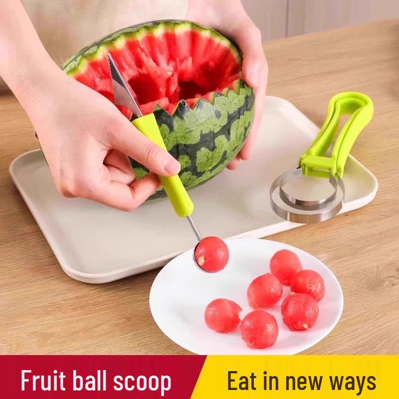 Stainless Steel 3-in-1 Fruit Divider, Baller Spoon & Flesh Remover