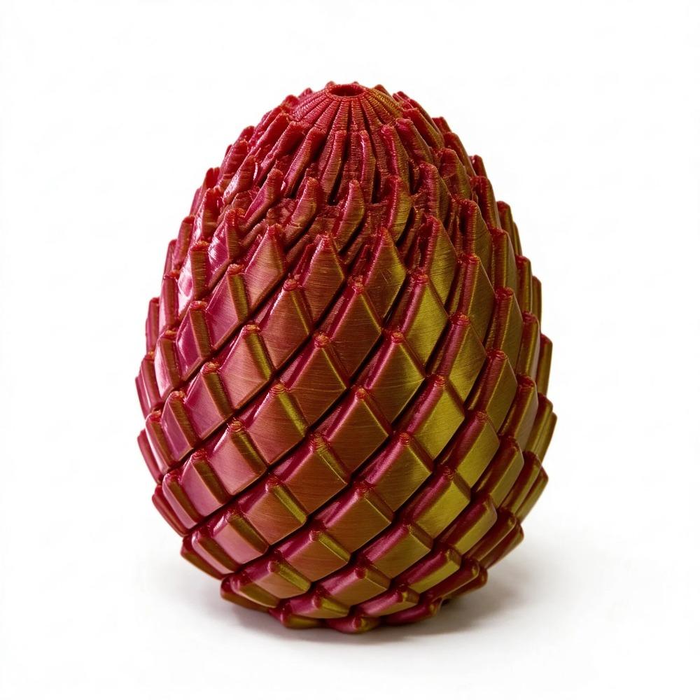 Hot New 3D Printing Dragon Egg Stress Relief Model Deformable Twist Egg Creative Stress-Relief Gadget Desk Ornament Creative Gif
