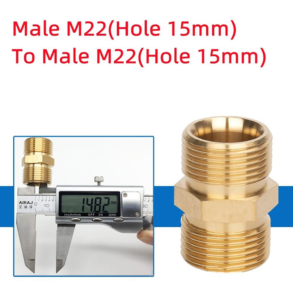1 Pezzo 3/8" 1/4" M14 M18 M22 Filetto Connettore Tubo Giunti di Transizione per Idropulitrice Torcia