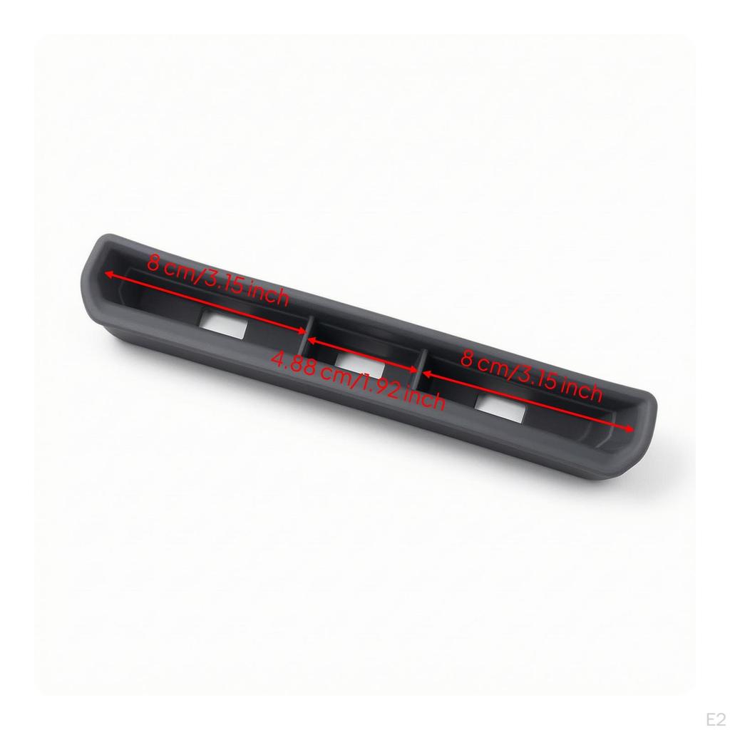 Silicone Storage Insert Divided inCar Tray with Compartments AntiSlip Car Console Organizer