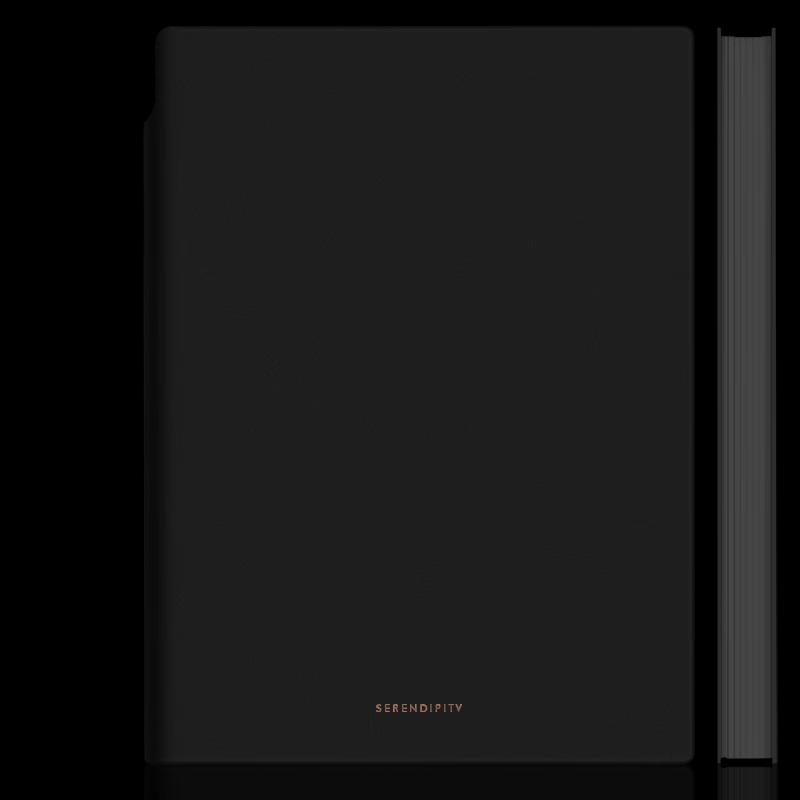 Deli A5 Leather Notebook with Pen Holder