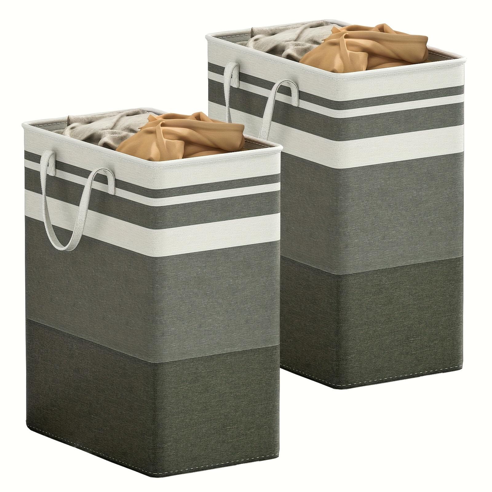 

3 шт. Складные легкие корзины для белья, отдельно стоящие с длинными усиленными ручками, большой водонепроницаемый органайзер для одежды