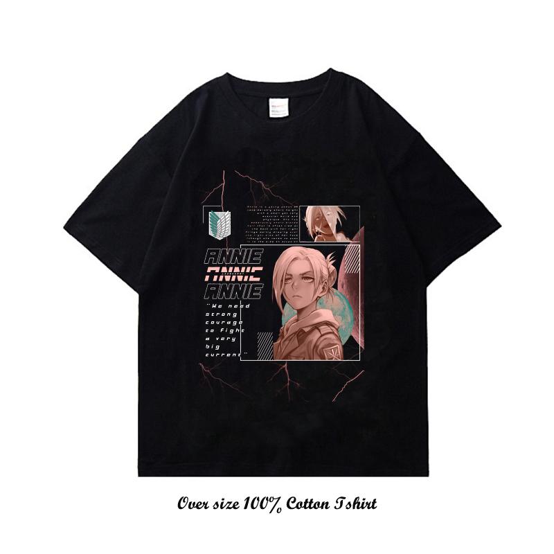 Herren T-Shirts Hip Hop Streetwear Japanischer Anime Druck Übergroße Oberteile Harajuku Baumwolle Sommer Kurzarm T-Shirt