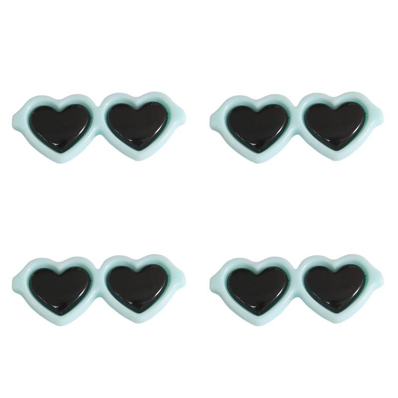 10pcs/bag Acrylic Heart-Shaped Glasses DIY Crafts To Make Jewelry Accessories