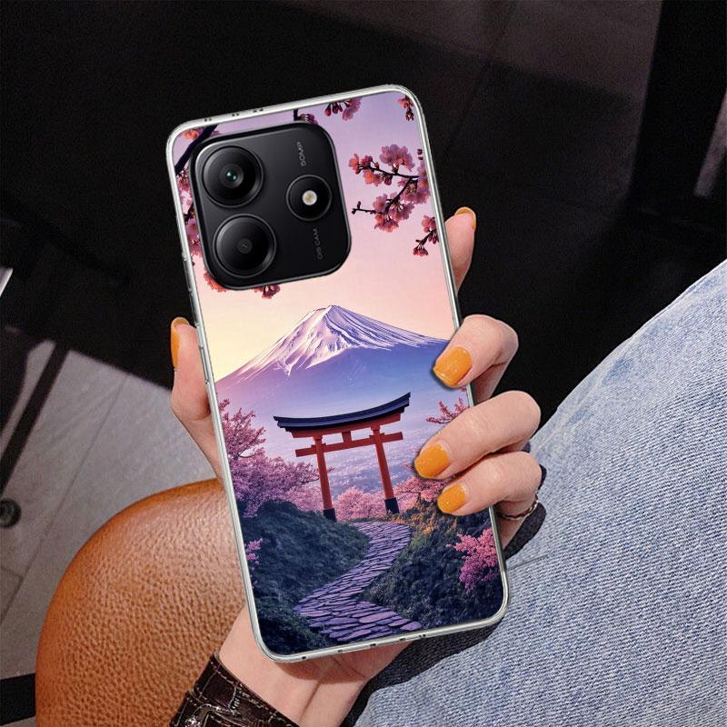 Japanese Cherry Mount Fuji Phnoe Case for Phnoe Case for Xiaomi Redmi Note 15 14 14S 13 Pro Plus 12 12S 11S 11E 10S 10 11T 5G Un