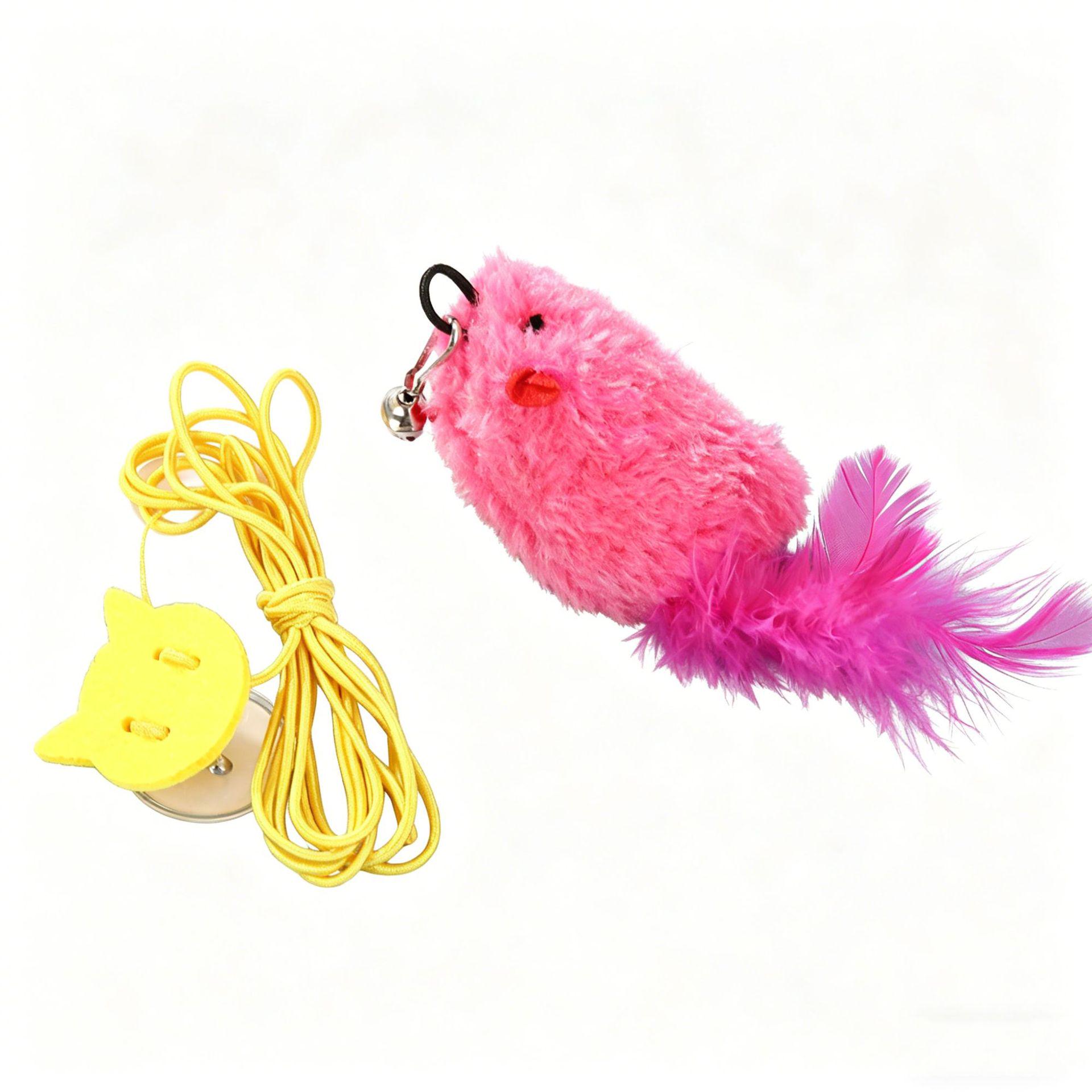 Мягкая пищащая игрушка-птичка для кошек Transparent OPP Bag Packaging