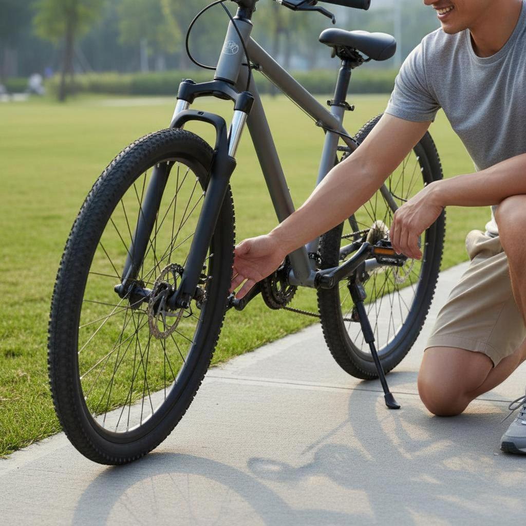 2xAdjustable Bike Kickstand Sturdy Support Cycle Non-Slip Foot