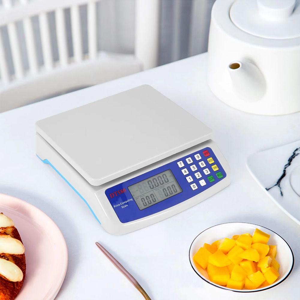 High Precision Commercial Food Scale 30kg/1g Capacity Electronic Pricing Scale Coins Counting