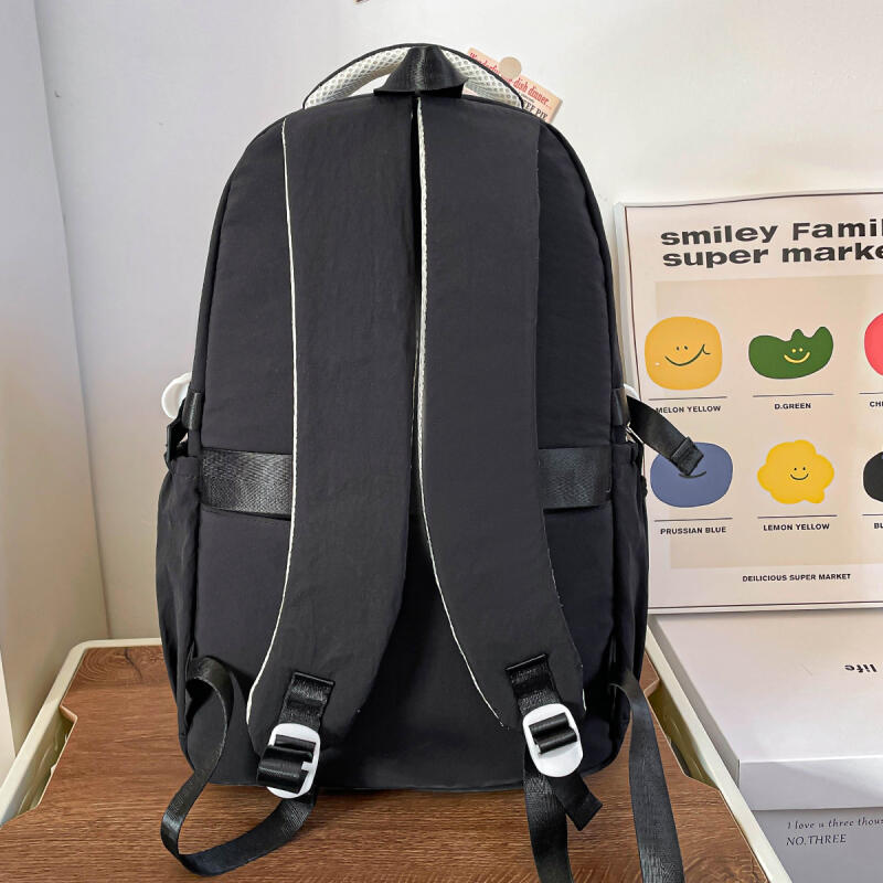 College Rucksack Damen Schultasche Große Kapazität Farbkontrast Rucksack