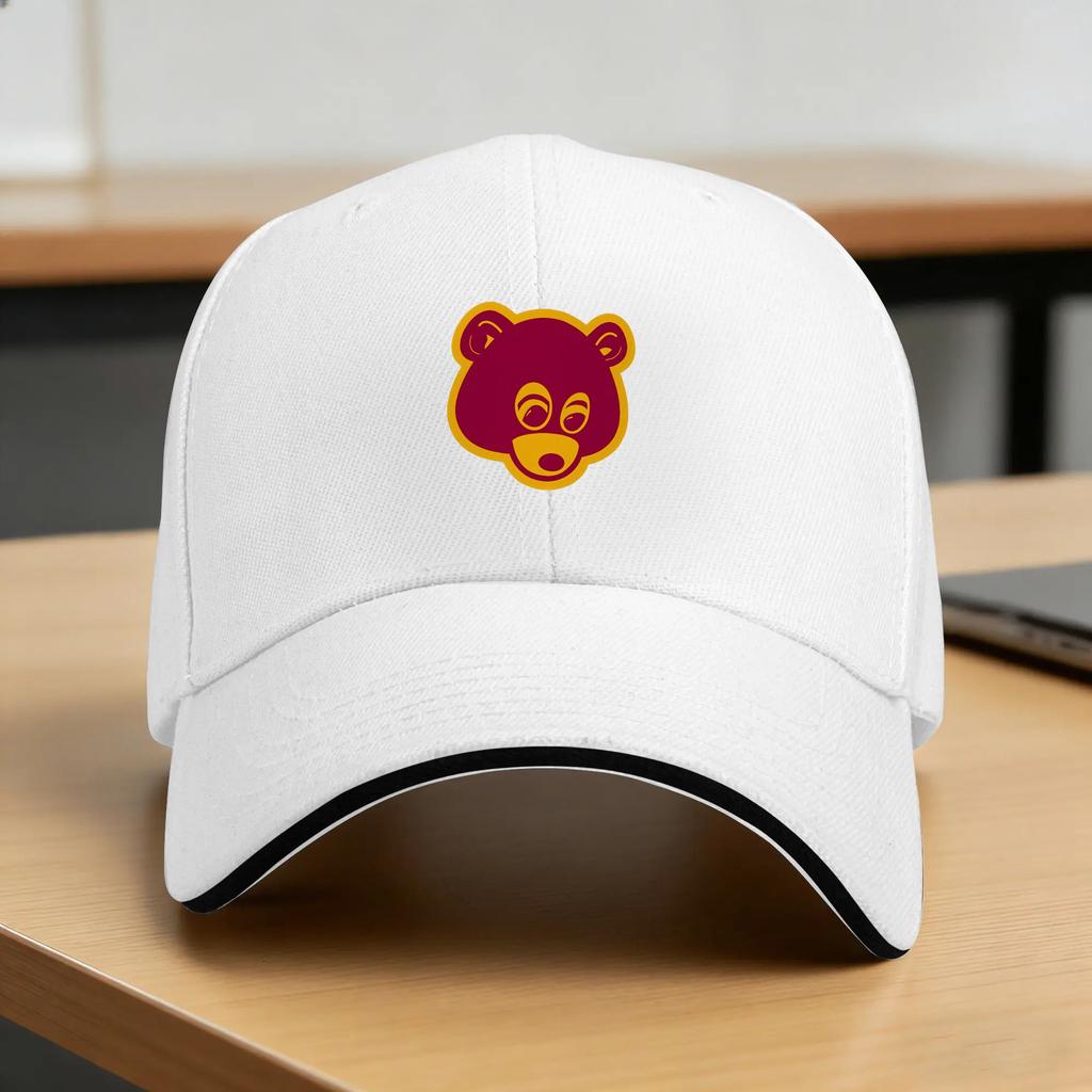 Kan Ye Bear Baseball Cap Casual Trucker Hat Summer Unisex Women Running Hippie Baseball Caps