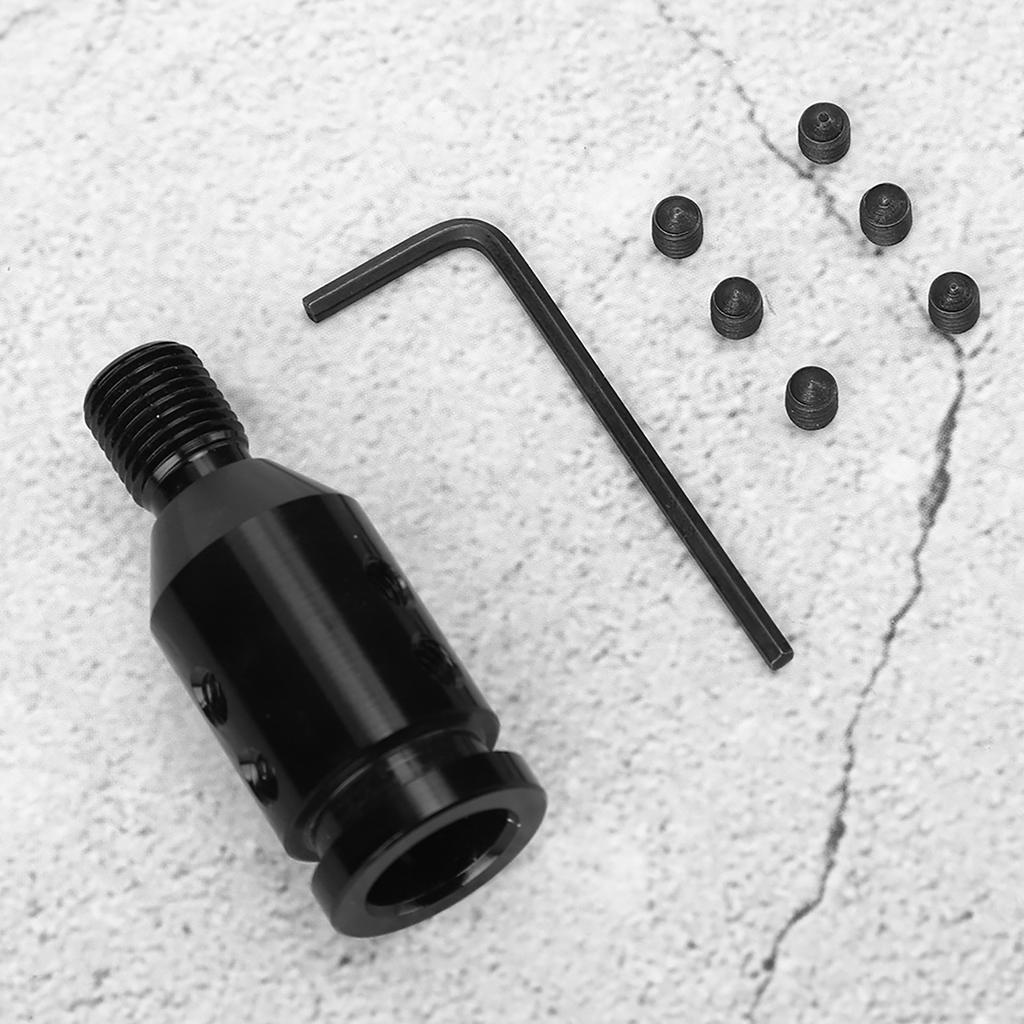 M12x1.25 Shift Knob Adapter Universal Threaded Knobs Boot Shifter Level Retainer Black
