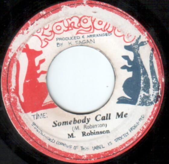 

7-дюймовая пластинка MIKE ROBINSON Somebody Call Me NONE Kangaroo 1976 Ямайка Регги Ска Даб Б/у