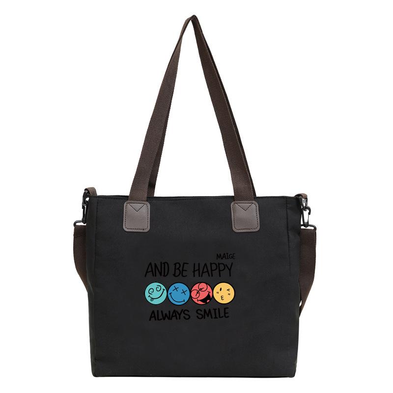 

Большая вместительная сумка для отдыха и поездок на работу, студенческая сумка через плечо из нейлона, простая и модная, универсальная сумка-мессенджер для женщин чёрный