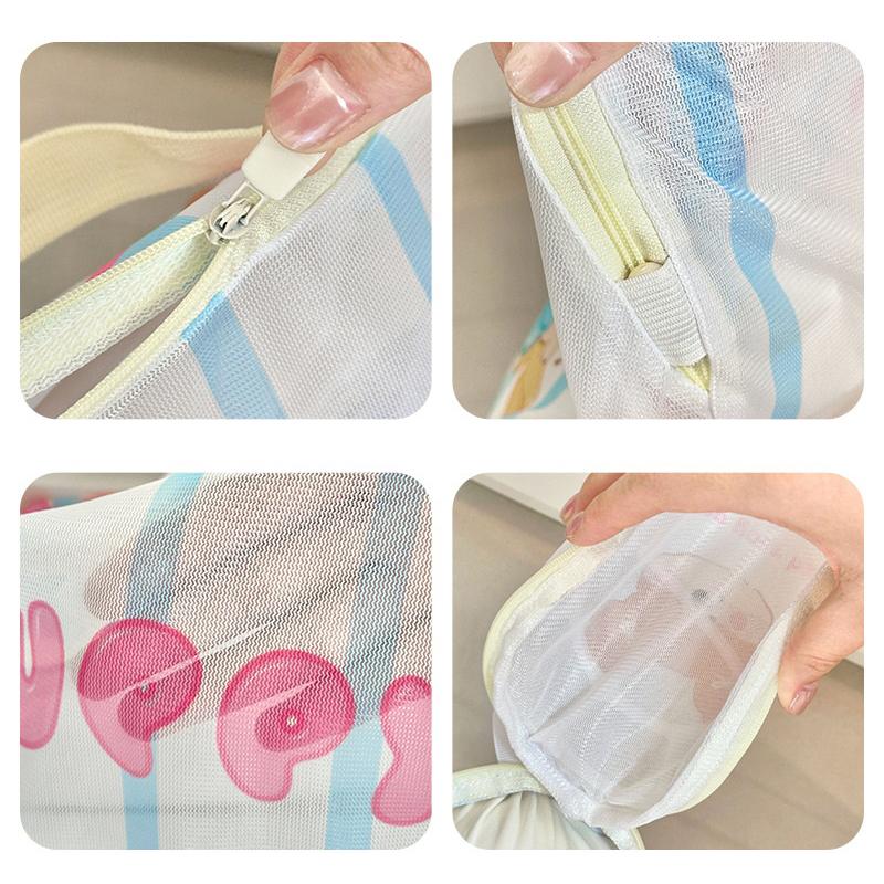 1PC Cute Bear Laundry Bag Clothing Packing Bag Cartoon Portable Washing Bag Home Sundries Toy Storage Bag Storage Box