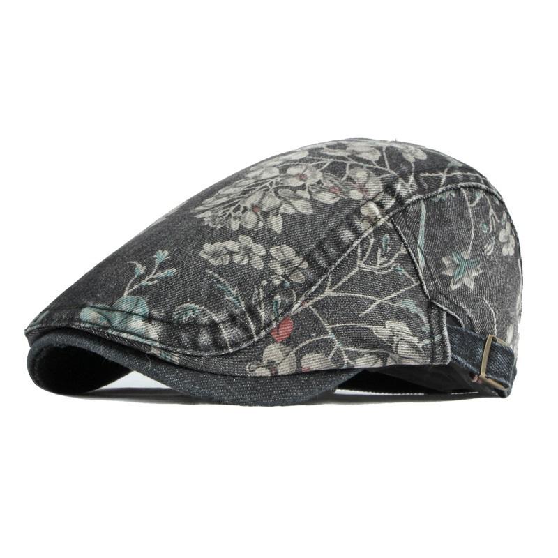 Japanese-Style Denim Newsboy Cap For Men Fashion Retro Hat Versatile Korean-Style Beret Casual Newsboy Cap For Women Trendy