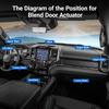 Car Air Conditioner Damper Actuator HVAC Heater Blend Door Actuator AC Door Actuator Efficient Air Doors