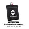 Valve Stems Caps For Volkswagen VW Car Air Outlet Storage Bag Dashboard Tidying Organizer Box Golf 4 5 6 7 Polo Jetta Sagitar Ma