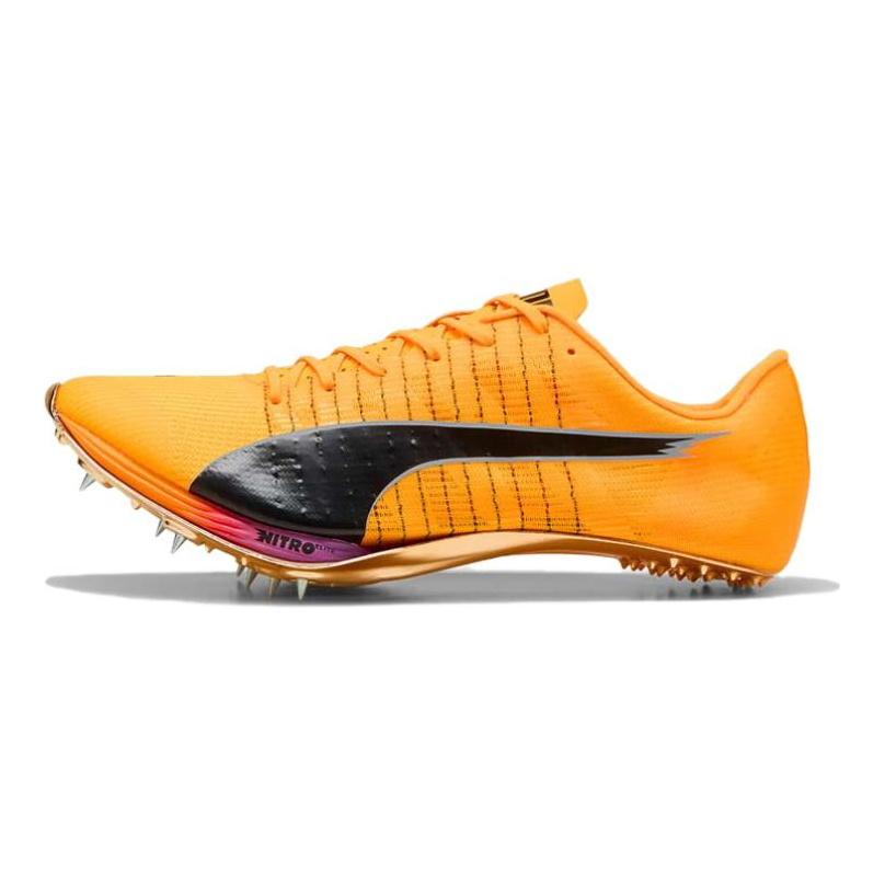 Puma evoSPEED Sprint Nitro Elite 2 Sun Stream Pure Magenta Unisex Cleats Yellow Black 311853-01