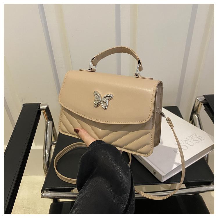 

Однотонна портативна жіноча сумка в формі ромба 2024 р. Модна сумка в стилі ретро проста повсякденна сумка через плече в іноземному стилі маленька квадратна сумка хакі