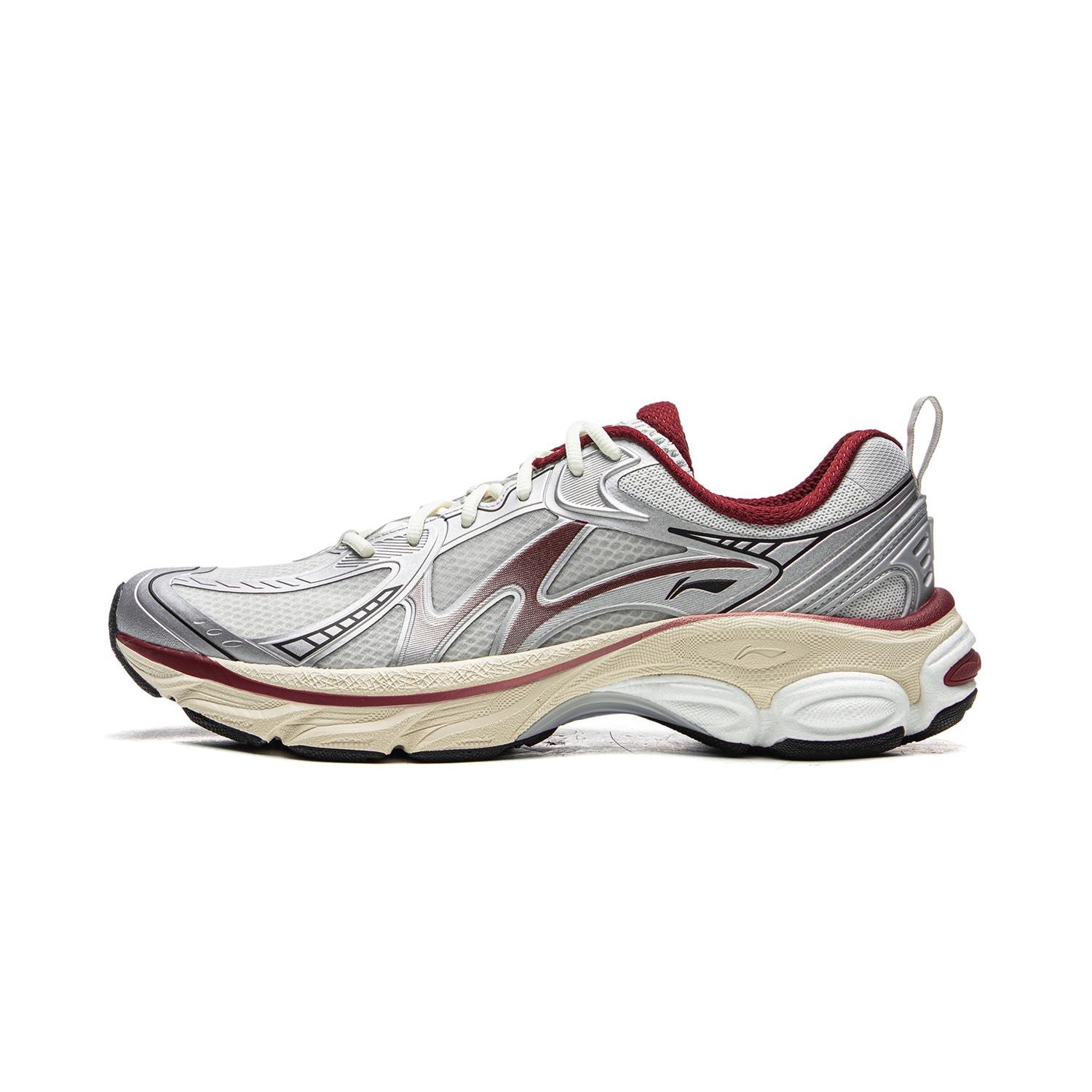 Li Ning Fuyao Boom V2 Low top Running Shoes Men s Silver ARXW019-2 41