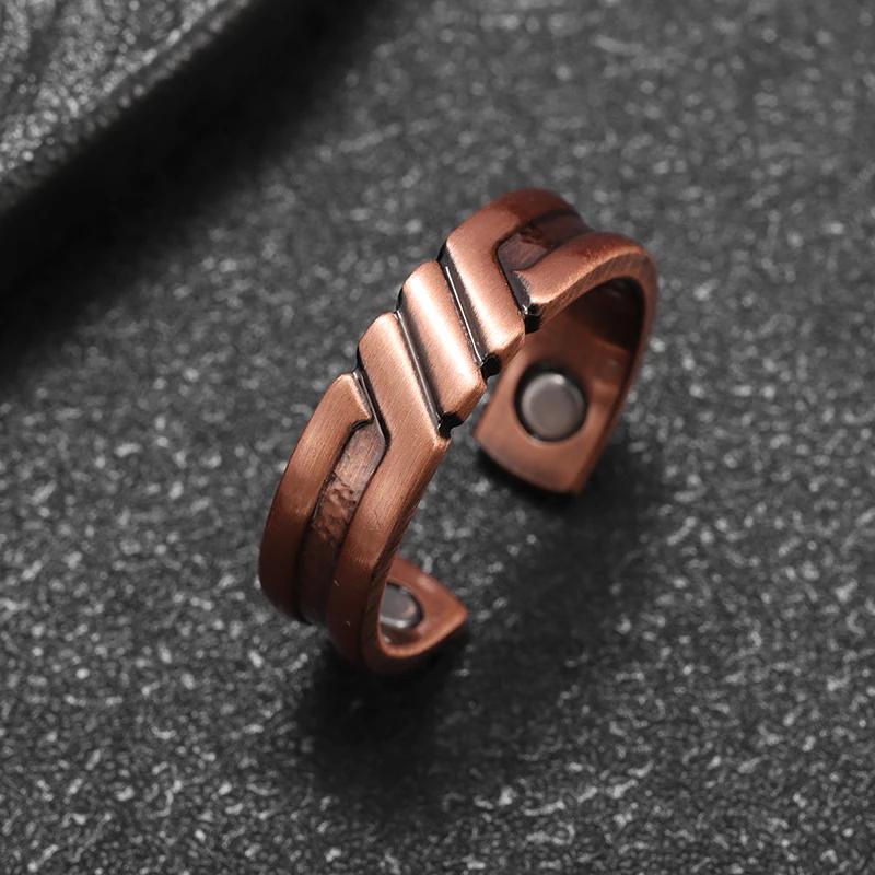 Celtic Bear Claw Copper Ring Magnetic Energy Treatment Joint Pain Ring for Women Men Retro Fashion Healthy Weight Loss Jewelry