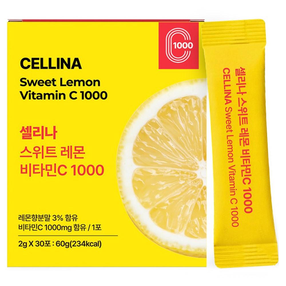 Selina Sweet Lemon Delicious Vitamin C 1000 Powder Stick (30 Servings) 1 pcs