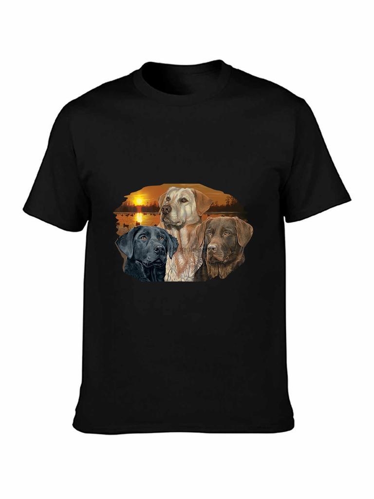 Labrador Retriever Sunset Portrait T-shirt