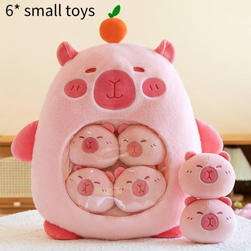 Adorable Capybara Plush Toy Soft Stuffed Animal Cushion For Kids And Office Use