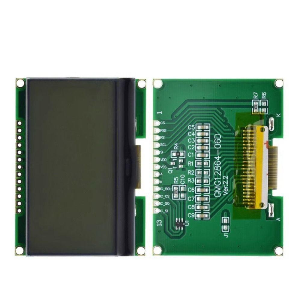 

Chinese Font LCD Module DIYUSER Lcd12864 Durable Dot Matrix Screen Adapter чорний
