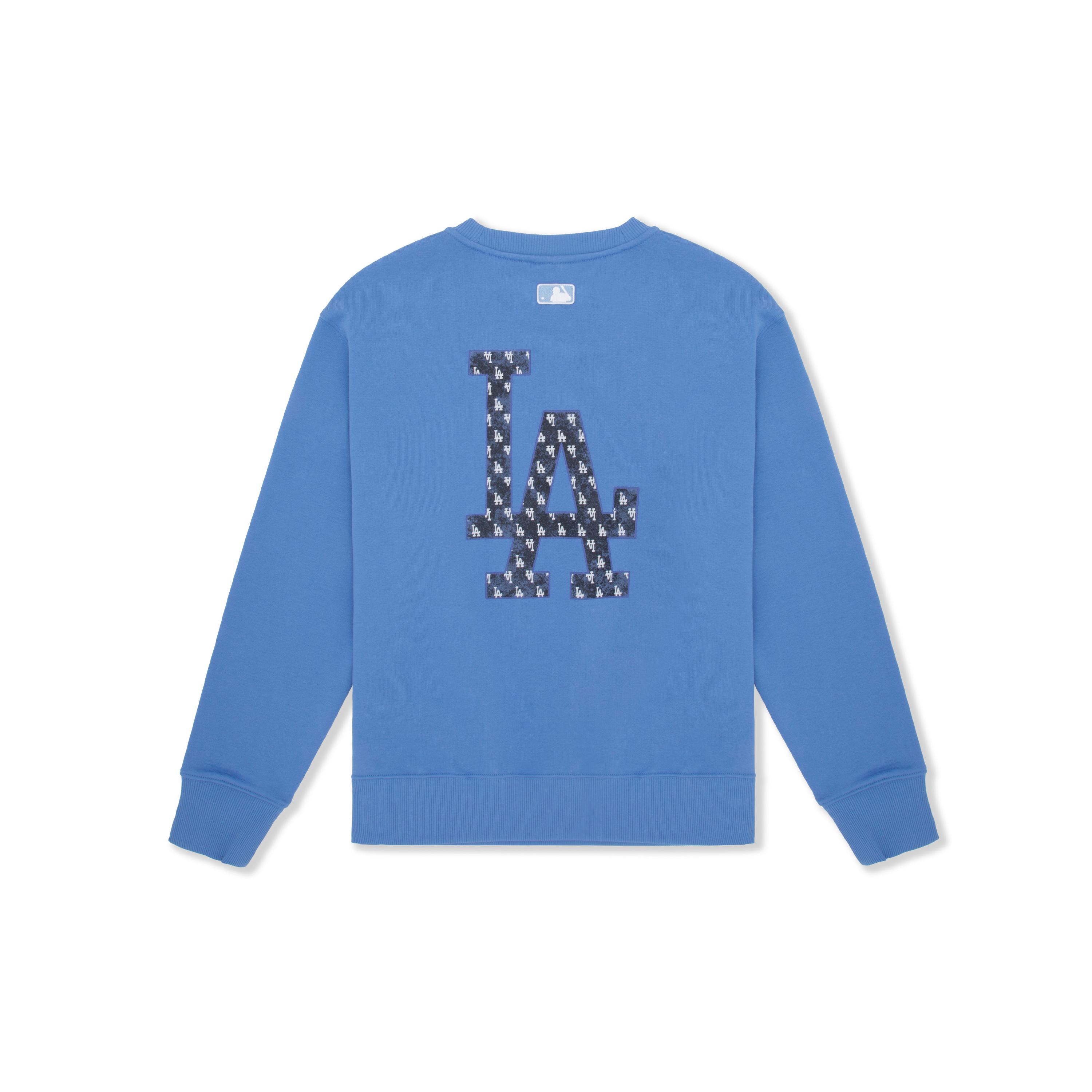 

New MLB MONOGRAM Collection Los Angeles Dodgers 24FW Crewneck Sweatshirt Unisex Dark Blue 3AMTM0844-07SBD M
