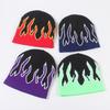 Winter New Flame Knit Hat Men's Hip Hop Street Outdoor Riding Cap Warm Knitted Hat