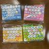 1Pcs Student Backpack Keychain 26 Key Simulated Keyboard Pressure Release Bell Pendant Desktop Animal Decoration